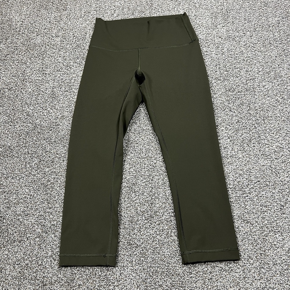 Lululemon Pants Womens 6 Green Wunder Under Crop 21" Compression Leggings